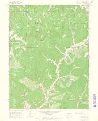 Baxter Pass 1964 topographic map preview