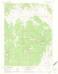 Bears Ears Peaks 1962 topographic map thumbnail