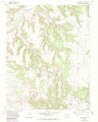 Beaty Canyon 1972 topographic map thumbnail