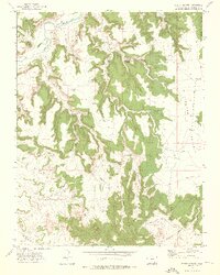 Beaty Canyon 1972 topographic map thumbnail