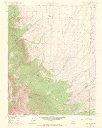 Beck Mountain 1960 topographic map thumbnail