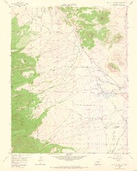 Beckwith Mountain 1958 topographic map thumbnail