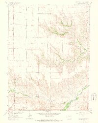 Beecher Island NW 1963 topographic map thumbnail