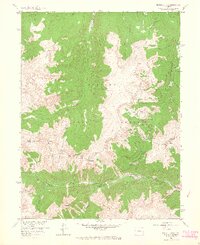 Berthoud Pass 1957 topographic map thumbnail