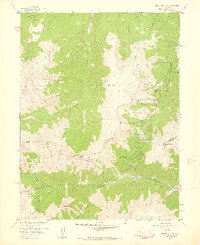 Berthoud Pass 1957 topographic map thumbnail