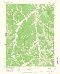 Big Foundation Creek 1964 topographic map thumbnail