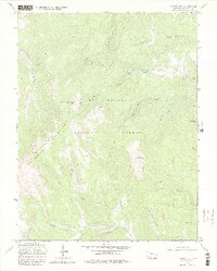 Bowers Peak 1967 topographic map thumbnail