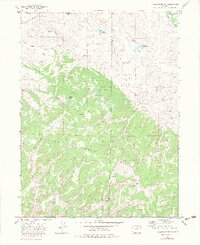 Breeze Mountain 1971 topographic map thumbnail