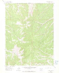 Calamity Ridge 1962 topographic map thumbnail