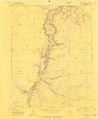 Capps Springs 1970 topographic map thumbnail