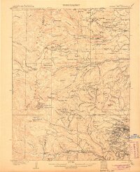 Central City 1905 topographic map thumbnail