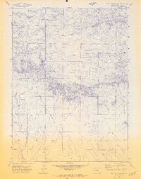 Chalk Bluffs West 1972 topographic map thumbnail