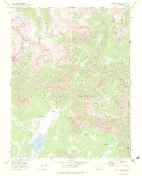Cimarrona Peak 1973 topographic map thumbnail