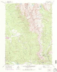 Clark Peak 1962 topographic map thumbnail