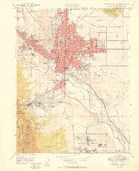 Colorado Springs 1950 topographic map thumbnail