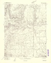 Cortez SW 1958 topographic map thumbnail