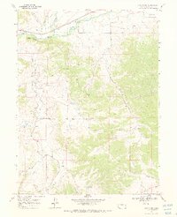 Cow Creek 1969 topographic map thumbnail