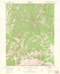 Cripple Creek North 1951 topographic map thumbnail