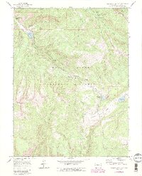 Crooked Creek Pass 1970 topographic map thumbnail