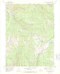 Crooked Creek Pass 1970 topographic map thumbnail