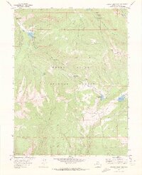 Crooked Creek Pass 1970 topographic map thumbnail