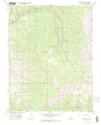 Crystal Creek 1967 topographic map thumbnail