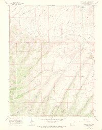 Easton Gulch 1966 topographic map thumbnail