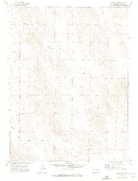 Eckley NW 1971 topographic map thumbnail