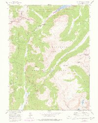 Fall River Pass 1958 topographic map thumbnail