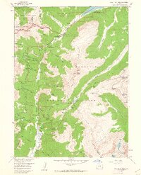 Fall River Pass 1958 topographic map thumbnail