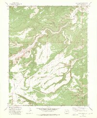 Jacks Canyon 1972 topographic map thumbnail