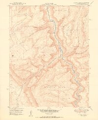 Juanita Arch 1950 topographic map thumbnail
