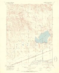 Julesburg Reservoir 1953 topographic map thumbnail