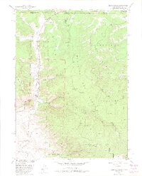 Kings Canyon 1950 topographic map thumbnail