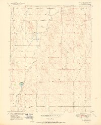Klug Ranch 1951 topographic map thumbnail