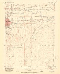 Lamar East 1953 topographic map thumbnail