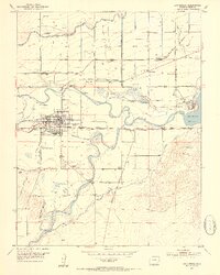 Las Animas 1953 topographic map thumbnail