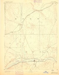 Las Animas 1893 topographic map thumbnail