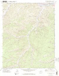 Little Pine Canyon 1971 topographic map thumbnail