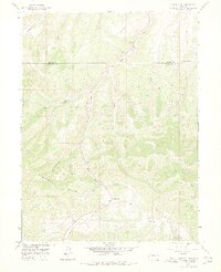 Ninemile Gap 1966 topographic map thumbnail