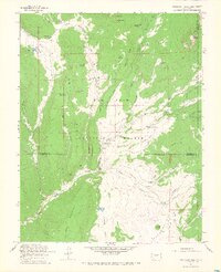 Oakbrush Ridge 1964 topographic map thumbnail