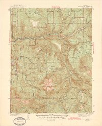 Mt. Gunnison 1945 topographic map thumbnail