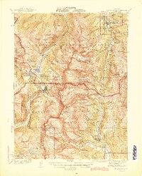 Mt. Lincoln 1945 topographic map thumbnail