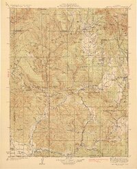 Pagosa Springs 1927 topographic map thumbnail