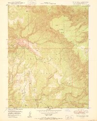 Pine Mountain 1950 topographic map preview