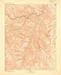 Platte Canyon 1893 topographic map thumbnail