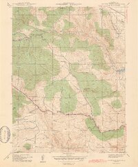 Ralston Buttes 1944 topographic map thumbnail
