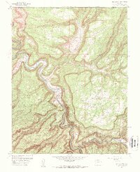 Red Canyon 1960 topographic map thumbnail