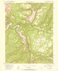 Red Canyon 1949 topographic map thumbnail
