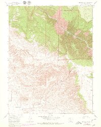 Red Rock Canyon 1955 topographic map thumbnail